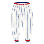 Custom White Royal Pinstripe Royal-Red Sports Pants photo 2