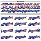 Custom White Royal Pinstripe Royal-Red Sports Pants photo 3