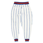 Custom White Royal Pinstripe Royal-Orange Sports Pants photo 2