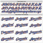 Custom White Royal Pinstripe Royal-Orange Sports Pants photo 3
