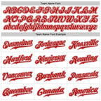 Custom White Red Pinstripe Red-White Sports Pants photo 3