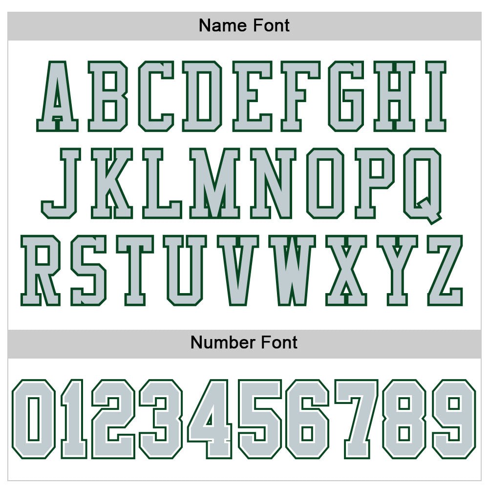 Custom White Silver-Green Mesh Authentic Football Jersey photo 2