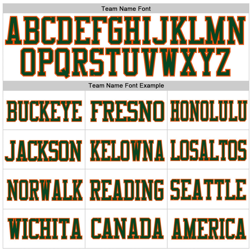 Custom White Green-Orange Mesh Authentic Football Jersey photo 2