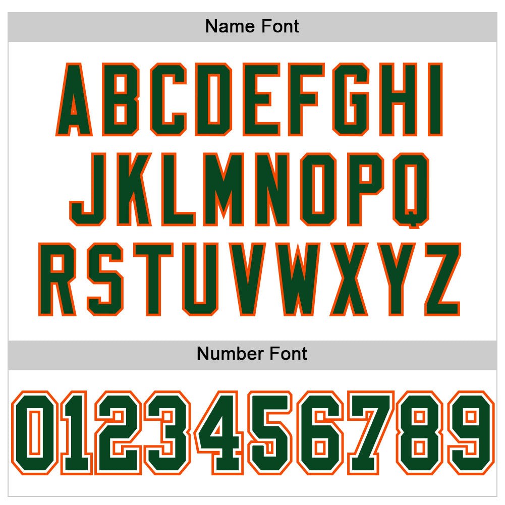 Custom White Green-Orange Mesh Authentic Football Jersey photo 3