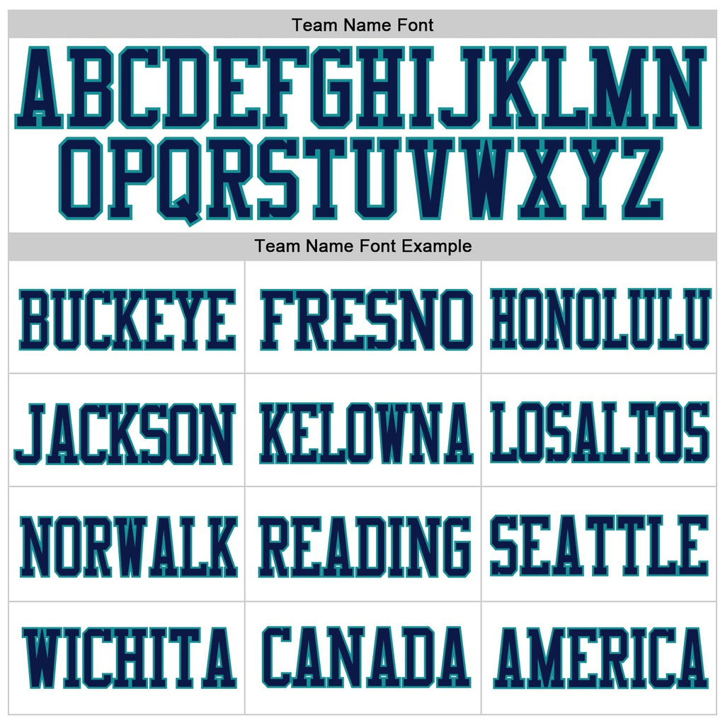 Custom White Navy-Aqua Mesh Authentic Football Jersey photo 2