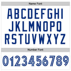 Custom White White-Royal Mesh Authentic Football Jersey photo 3