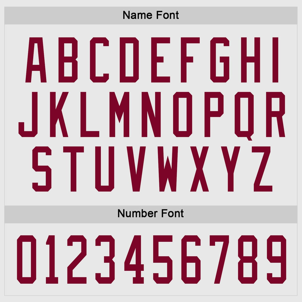 Custom White Maroon Hockey Jersey photo 2