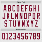 Custom White Maroon Hockey Jersey photo 2