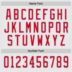 Custom White Red Hockey Jersey photo 2