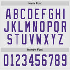 Custom White Purple Hockey Jersey photo 2
