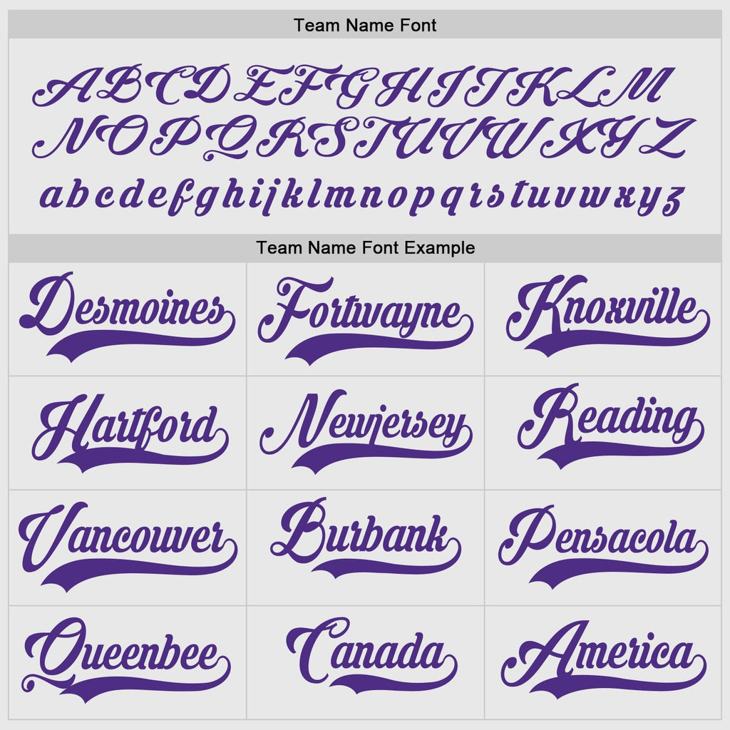 Custom White Purple Hockey Jersey photo 3