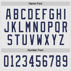 Custom White Navy Hockey Jersey photo 3