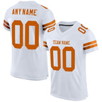 Custom White Texas Orange Mesh Authentic Football Jersey photo 1