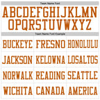 Custom White Texas Orange Mesh Authentic Football Jersey photo 2