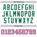 Custom White Pink-Kelly Green Authentic Throwback Basketball Jersey photo 2