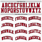 Custom White Red-Black Authentic Throwback Basketball Jersey photo 3