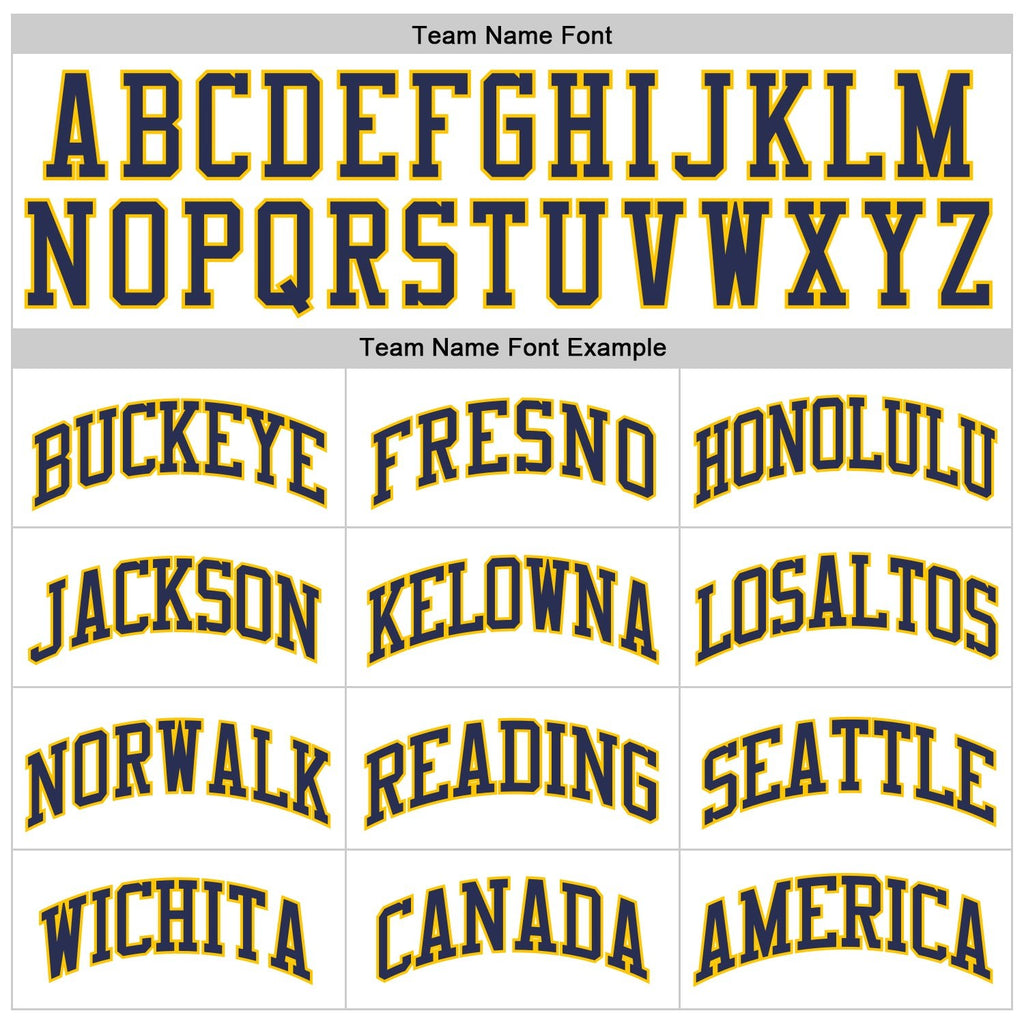 Custom White Navy-Gold Authentic Throwback Basketball Jersey photo 3