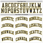 Custom White Navy-Gold Authentic Throwback Basketball Jersey photo 3