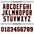 Custom White Black-Orange Authentic Throwback Basketball Jersey photo 2