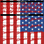 Custom White White-Red 3D American Flag Performance T-Shirt photo 2