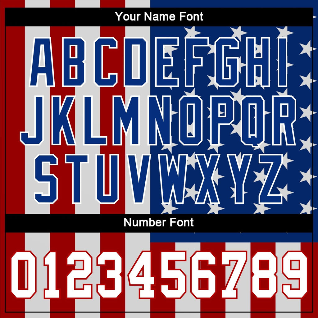 Custom White White-Red 3D American Flag Performance T-Shirt photo 3