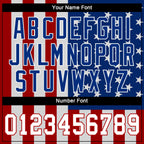 Custom White White-Red 3D American Flag Performance T-Shirt photo 3