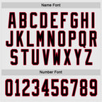 Custom White Black-Red Hockey Jersey photo 3
