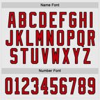 Custom White Red-Black Hockey Jersey photo 3