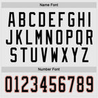 Custom White Black-Orange Hockey Jersey photo 3