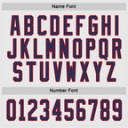 Custom White Navy-Red Hockey Jersey photo 3