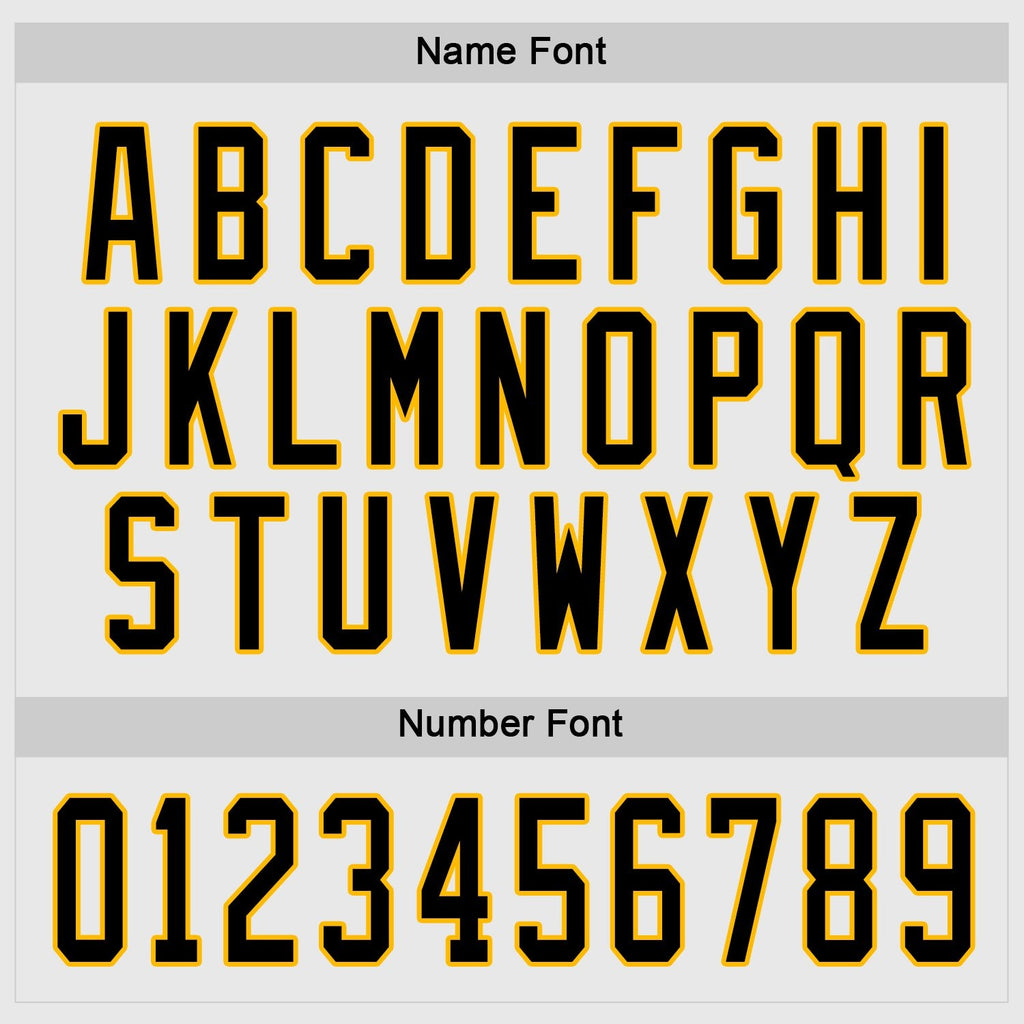 Custom White Black-Gold Hockey Jersey photo 3