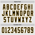 Custom White Black-Gold Hockey Jersey photo 3