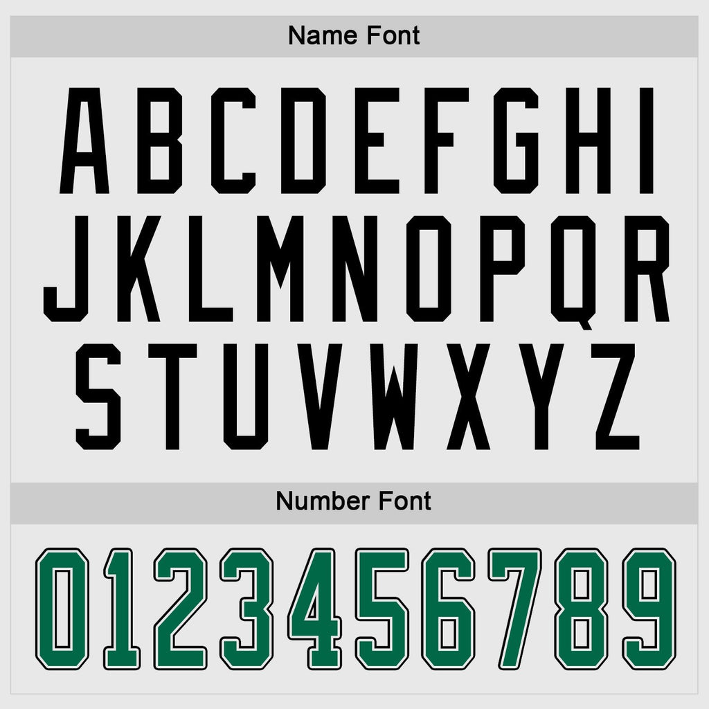 Custom White Kelly Green-Black Hockey Jersey photo 3
