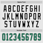 Custom White Kelly Green-Black Hockey Jersey photo 3