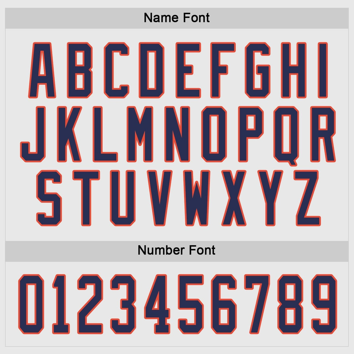 Custom White Navy-Orange Hockey Jersey photo 3