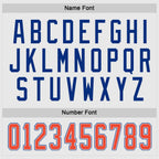 Custom White Orange-Royal Hockey Jersey photo 3