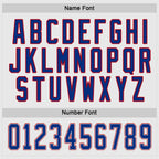 Custom White Royal-Red Hockey Jersey photo 3