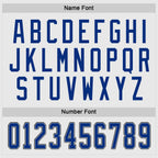 Custom White Royal-Black Hockey Jersey photo 3