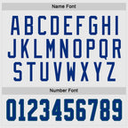 Custom White Royal-Kelly Green Hockey Jersey photo 3