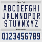 Custom White Navy-Light Blue Hockey Jersey photo 3