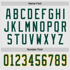Custom White Green-Gold Hockey Jersey photo 4