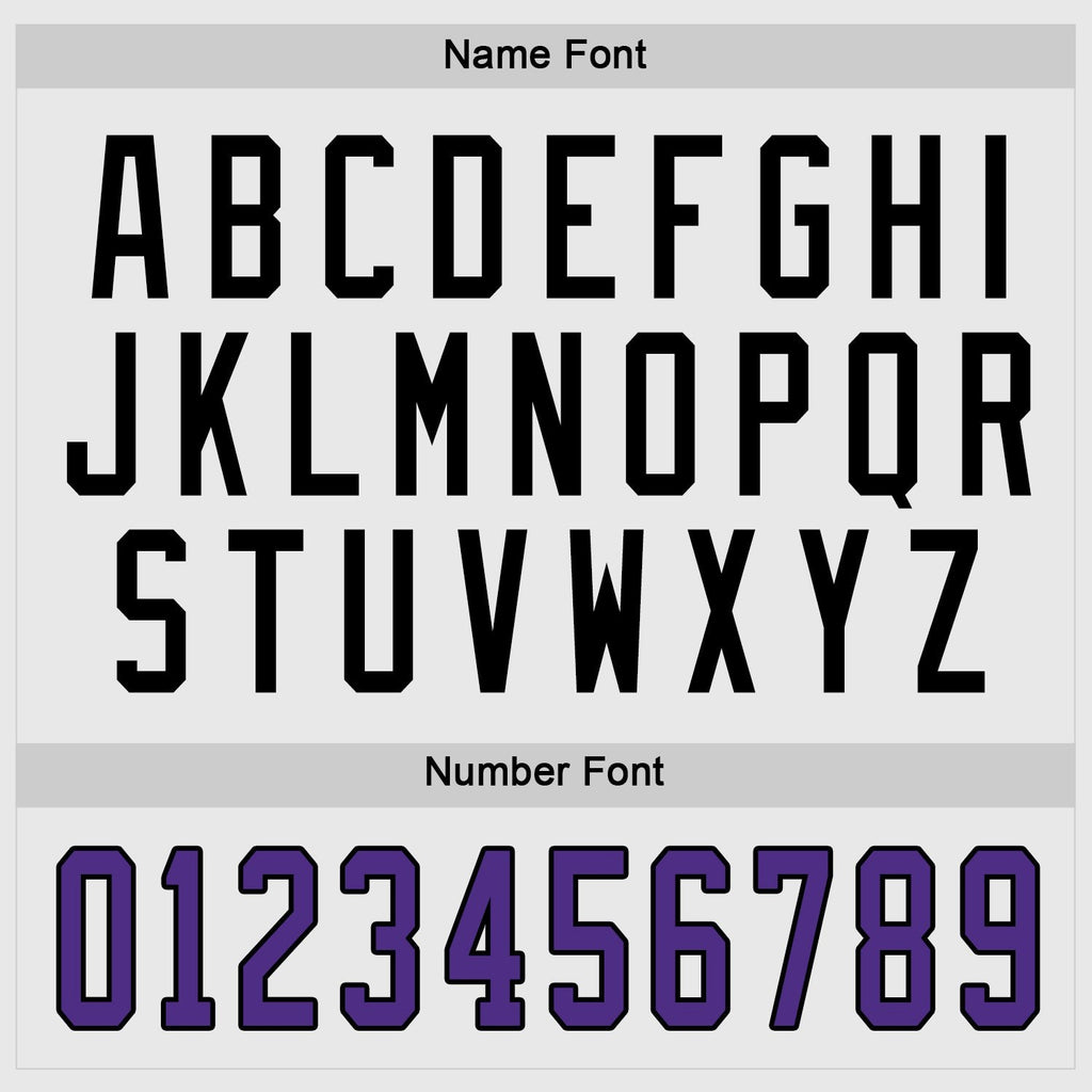 Custom White Purple-Black Hockey Jersey photo 3