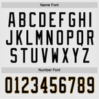 Custom White Black-Old Gold Hockey Jersey photo 3