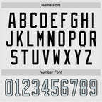 Custom White Silver-Black Hockey Jersey photo 3