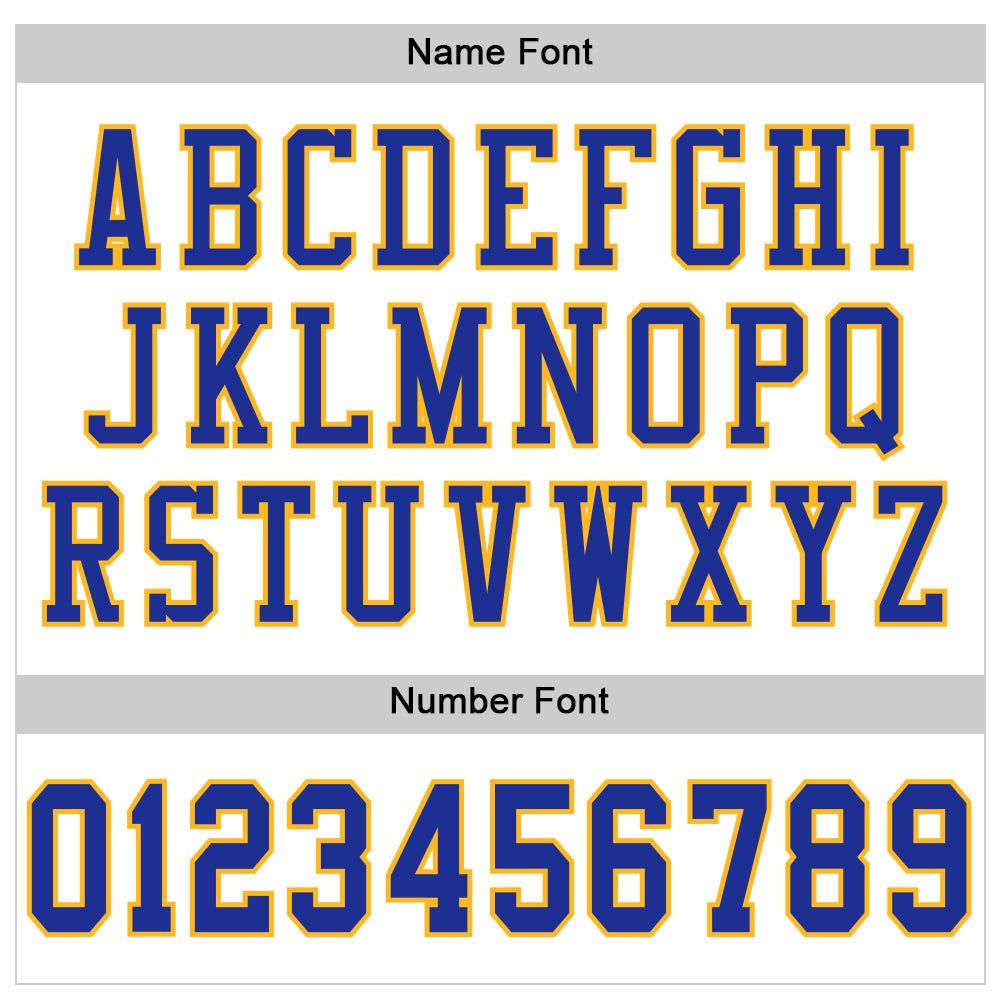 Custom White Royal-Gold Mesh Authentic Football Jersey photo 2