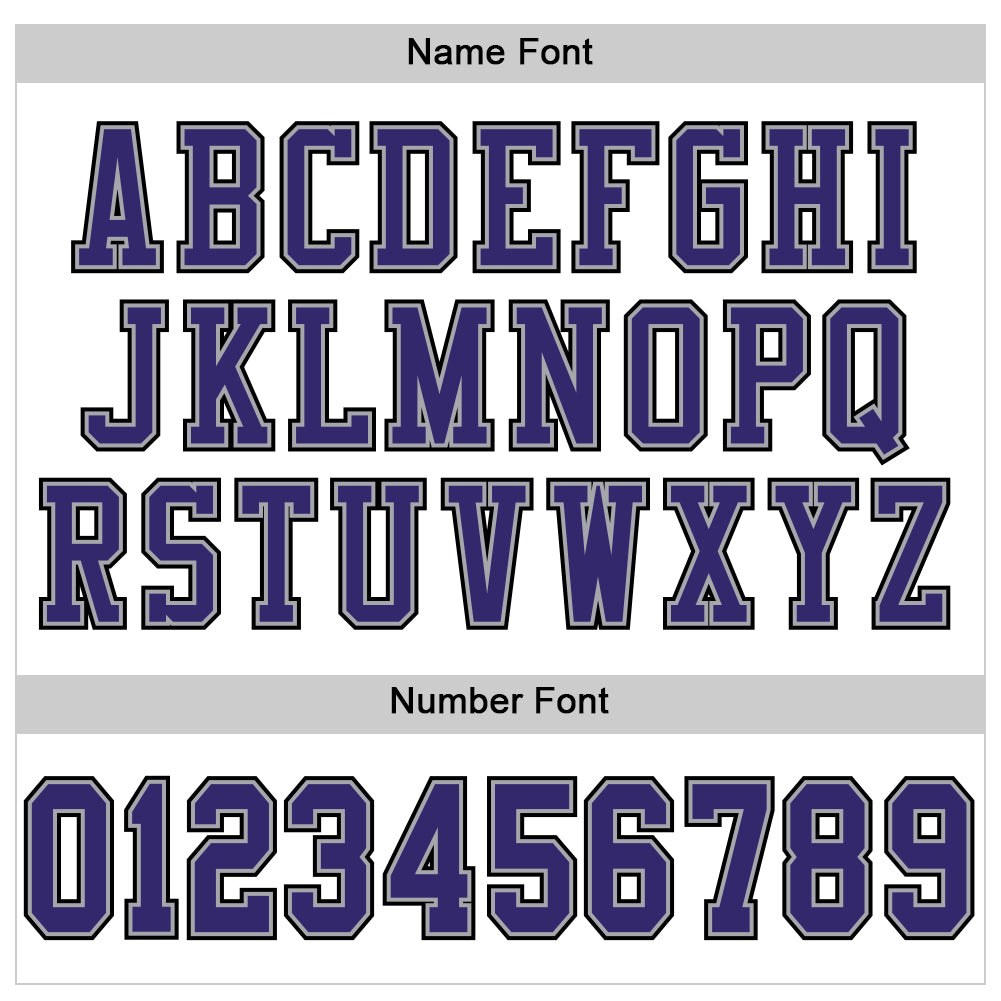 Custom White Purple Gray-Black Mesh Authentic Football Jersey photo 3