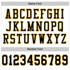 Custom White Black-Gold Mesh Authentic Football Jersey photo 3