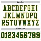 Custom White Green-Gold Mesh Authentic Football Jersey photo 2