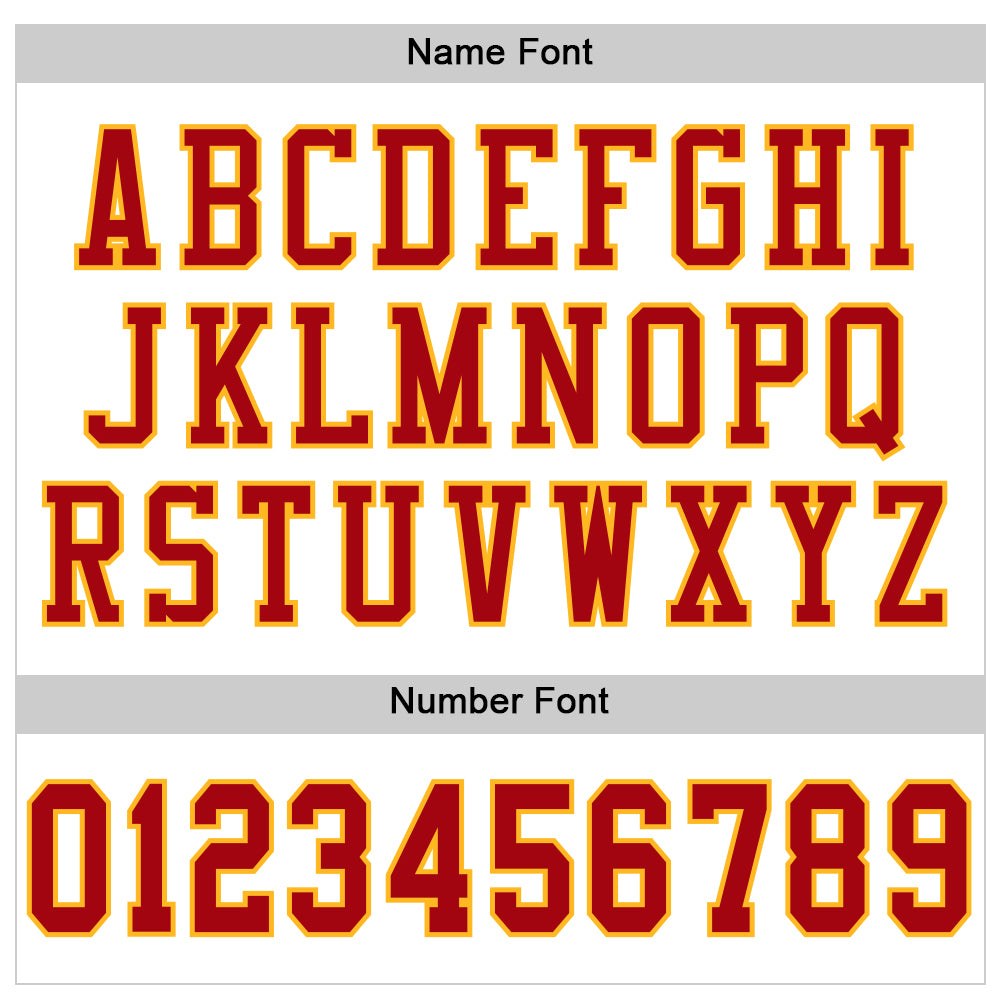 Custom White Red-Gold Mesh Authentic Football Jersey photo 2