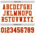 Custom White Red-Gold Mesh Authentic Football Jersey photo 2